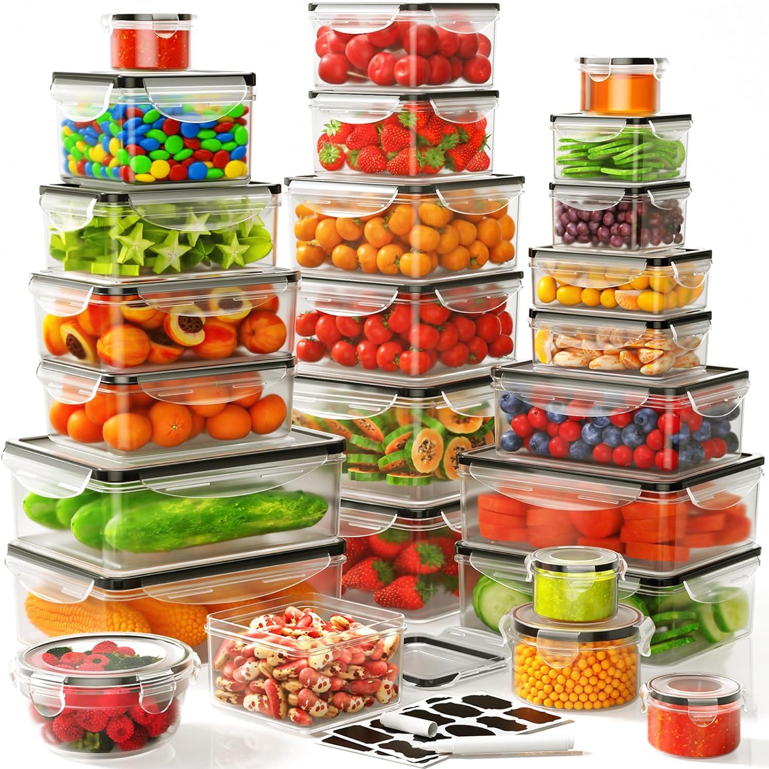 Meal Prep Kitchen - 40PCS Airtight Food Storage Containers Set
