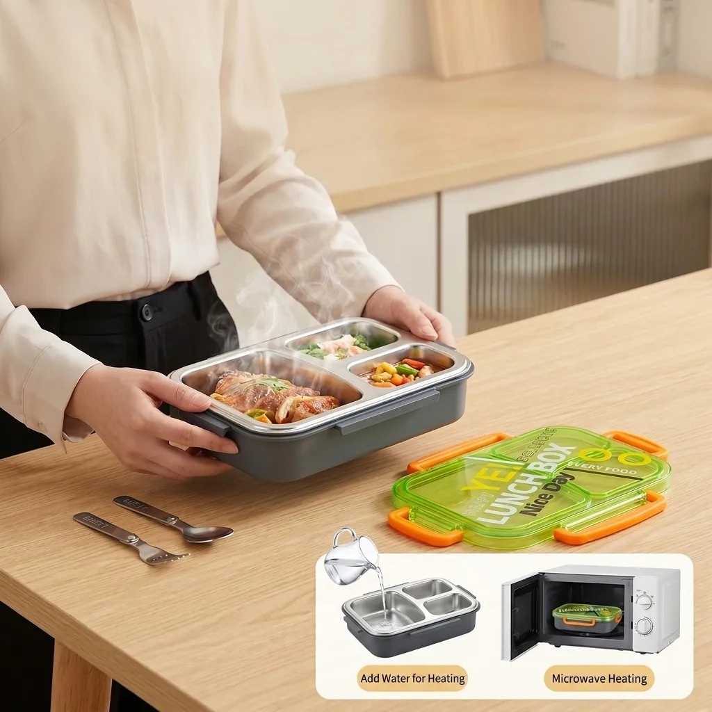 Microwavable 304 Stainless Ste - Meal Prep Or Prep Meal review and price