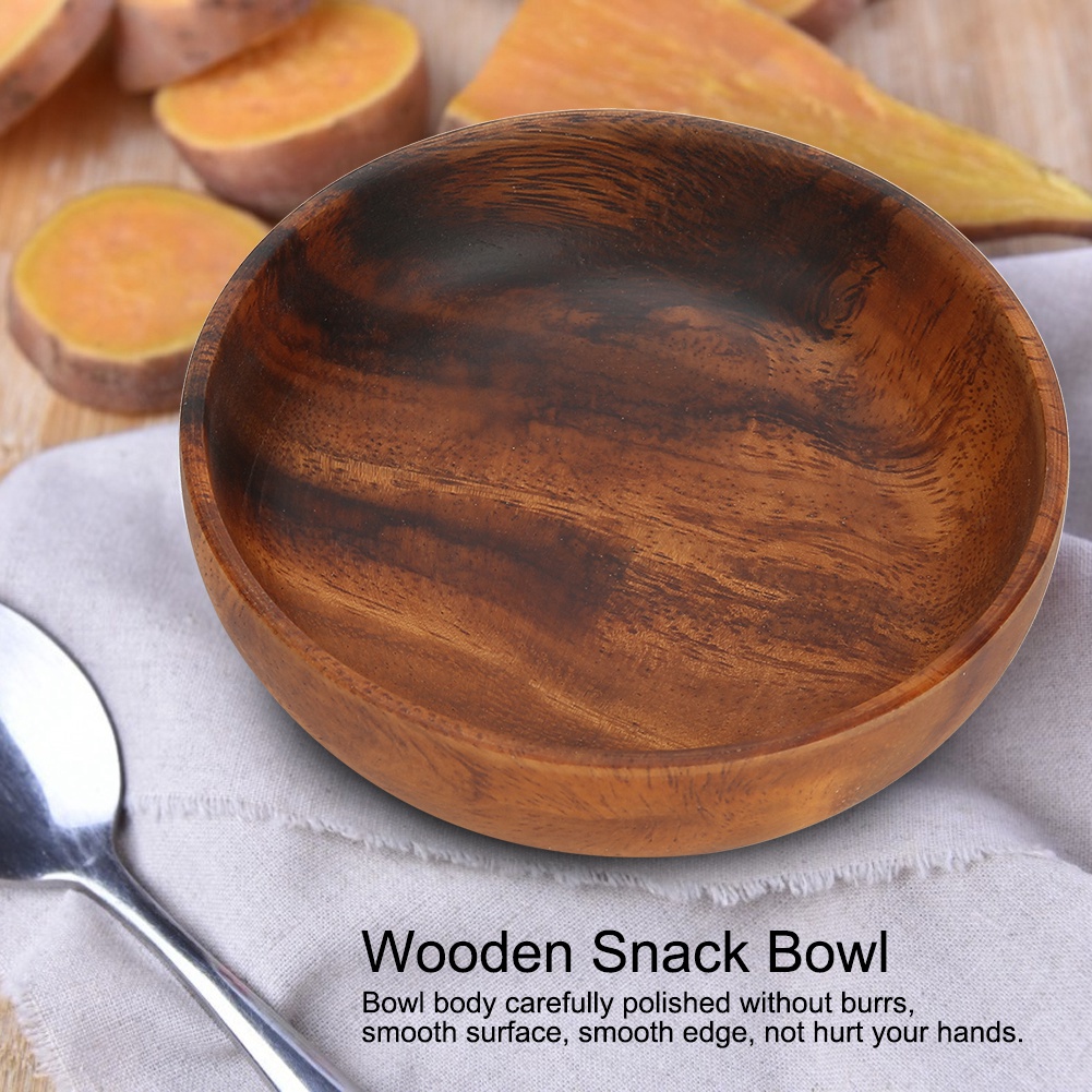 Wood Serving Bowls Wooden Snac - Meal Prep Bowl review and price