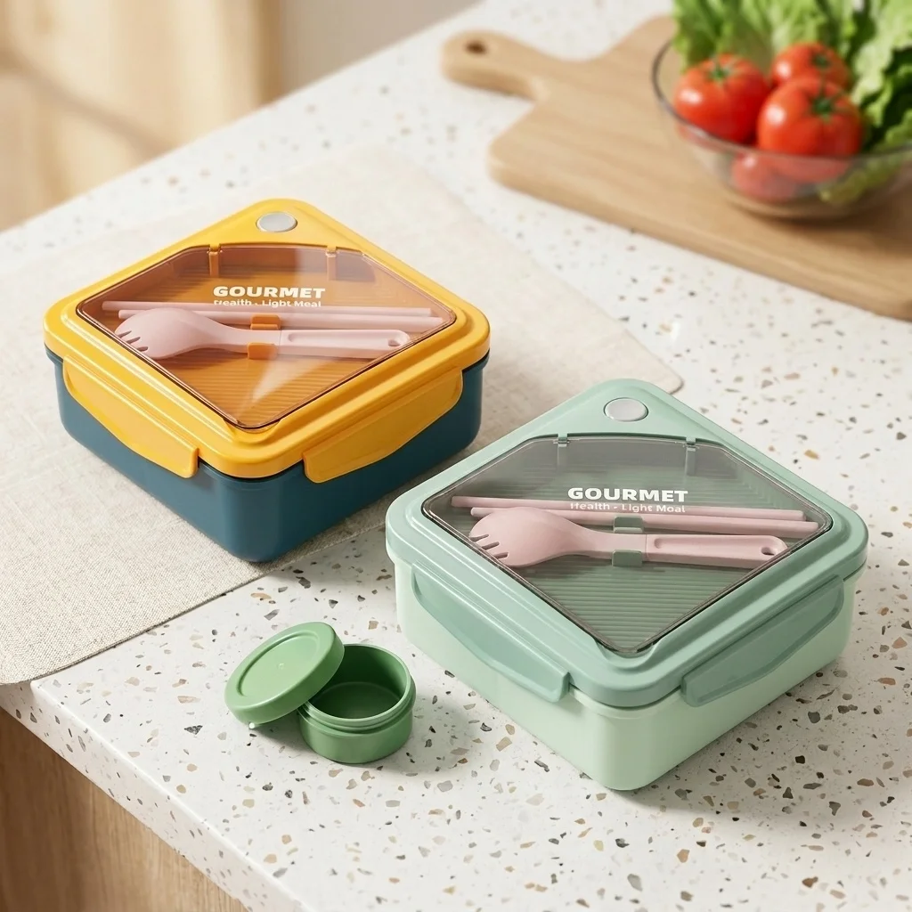 Sealed Plastic Bento Lunch Box - Meal Prep Or Prep Meal review and price