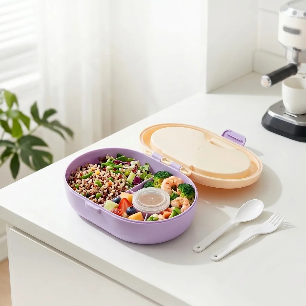 Portable Plastic Bento Lunch B - Meal Prep Or Prep Meal review and price