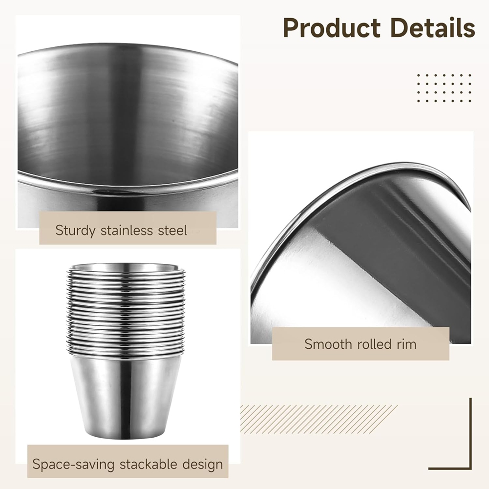 J1UL1N 60 Pcs Stainless Steel  - Sauce Dipping Cup review and price