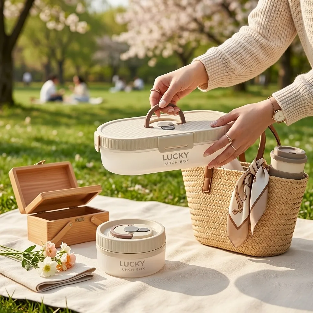 Portable Bento Lunch Box Set L - Meal Prep Or Prep Meal review and price