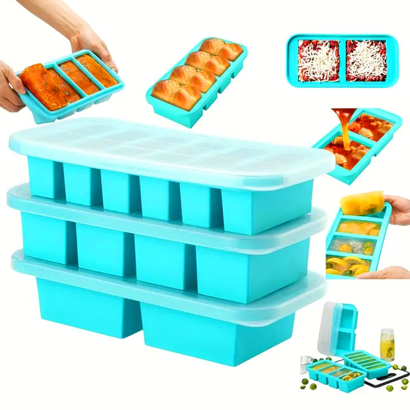 2 or 3-piece Silicone Freezer  - Meal Prep Template review and price