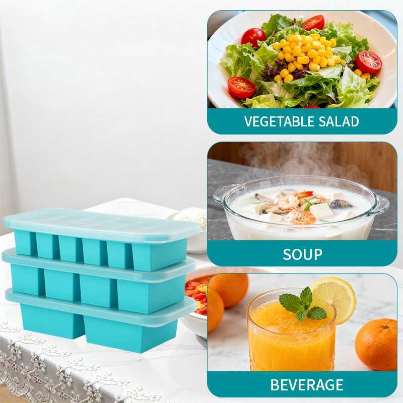 2 or 3-piece Silicone Freezer  - Meal Prep Template review and price