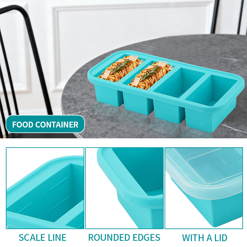 2 or 3-piece Silicone Freezer  - Meal Prep Template review and price