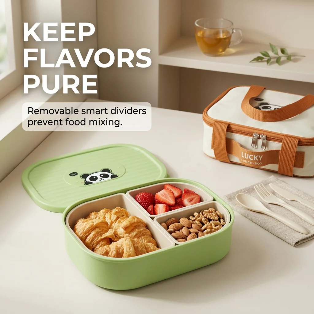 Kids Bento Lunch Box with Lid  - Meal Prep Or Prep Meal review and price