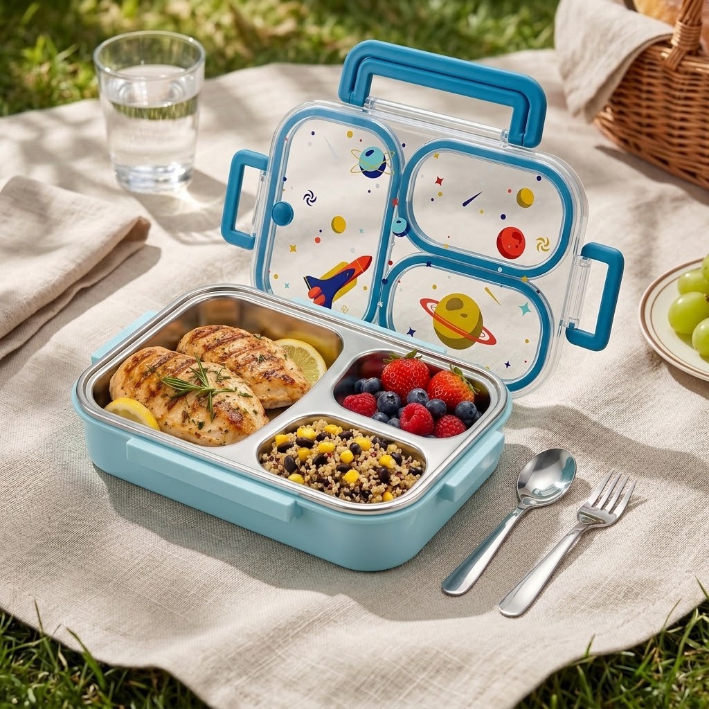 900ML Cute 304 Stainless Steel - Meal Prep Bowl review and price