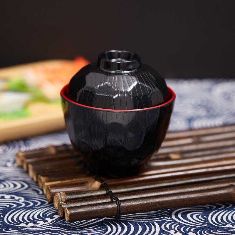 2 Tone Miso Soup Bowl with Lid - Meal Prep With Rice review and price